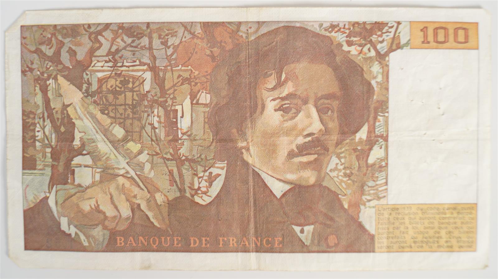 29 Billets France 100 Francs Delacroix, 1981 - Séries B.48, B.52, C.50 ...